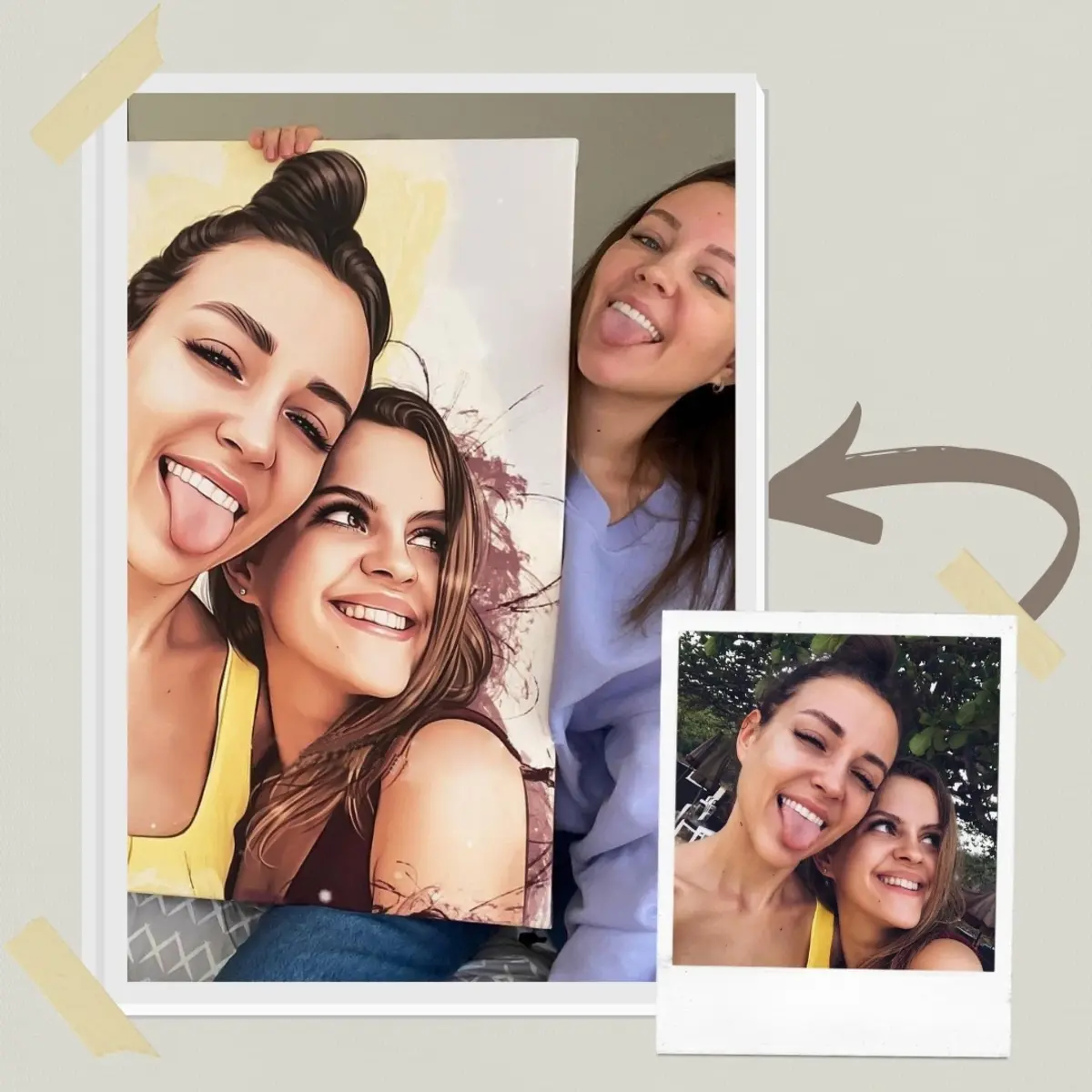 Wandbilder Lächeln, Kopf und Augenbrauen s15714