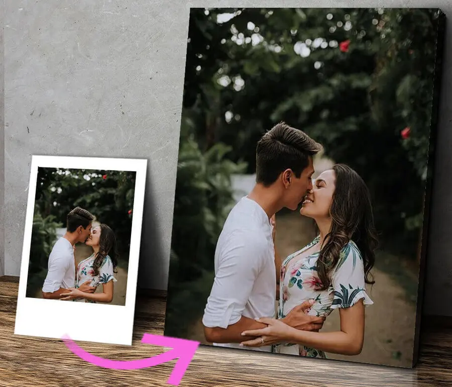 Wandbilder Foto, Gesichtsausdruck und Kuss s15720