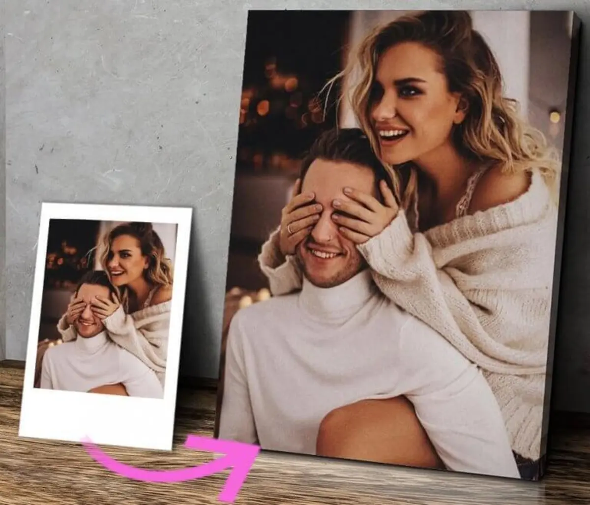 Wandbilder Lächeln, Blitzlichtfotografie und Gesten s15727