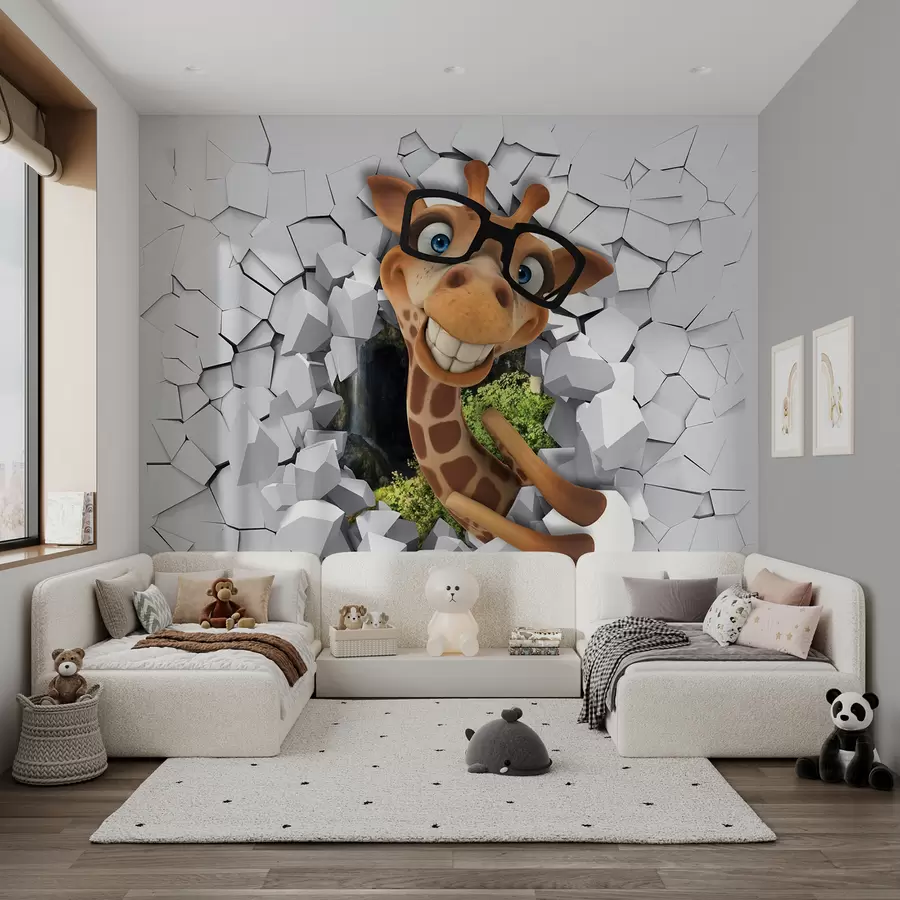 Fototapete 3D-Giraffe u93624