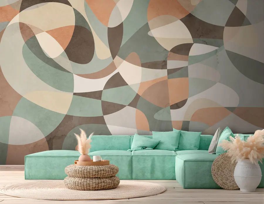 Fototapete Geometrischer Retro-Trend u73971