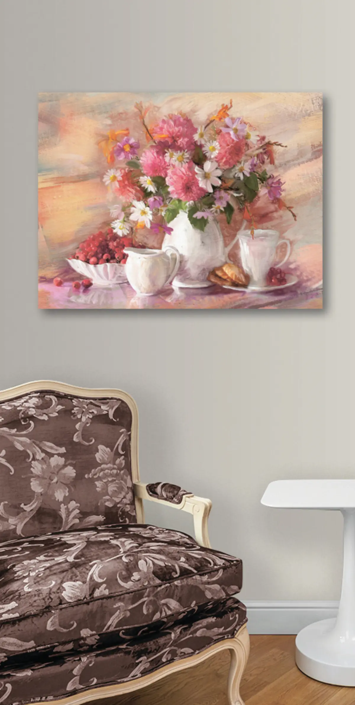 Wandbilder Blumen-, Pflanzen- und Getränkegeschirr s15070