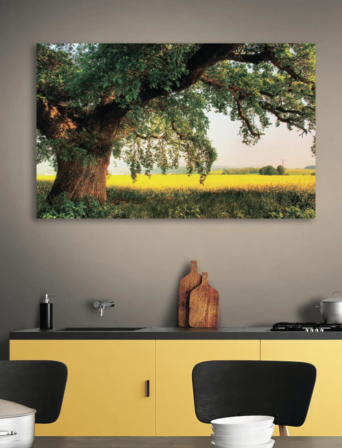 Wandbilder Pflanzen, Himmel und Menschen in der Natur s15283