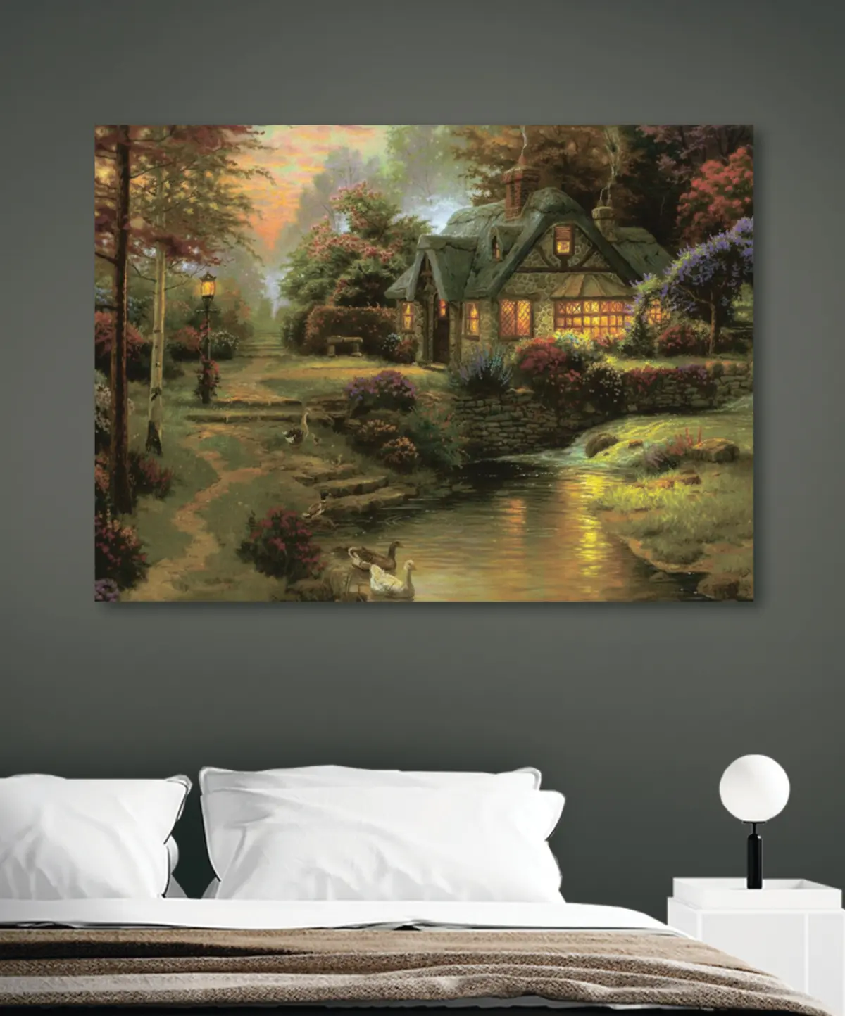 Wandbilder Pflanze, Fenster und Wasser s19095