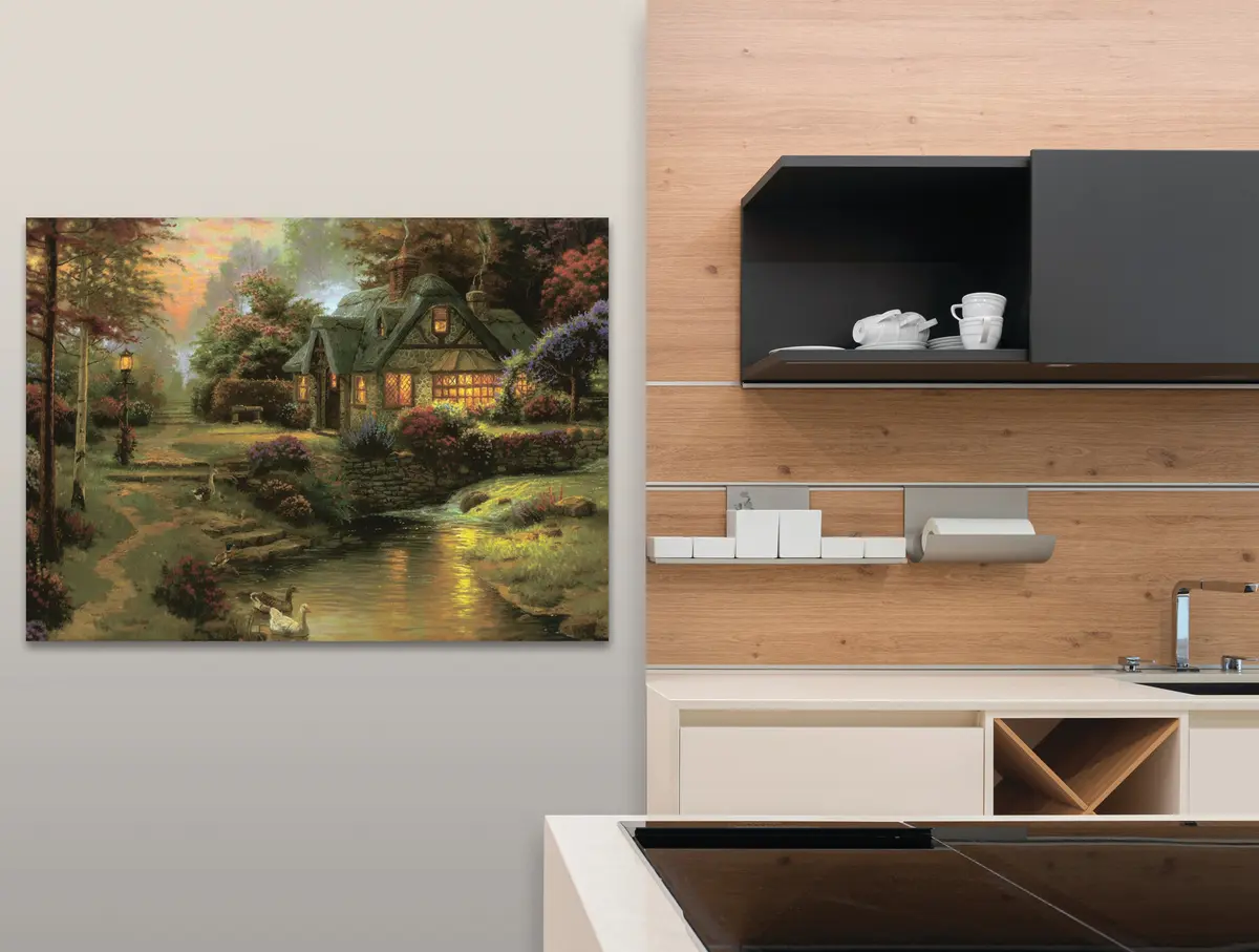 Wandbilder Pflanze, Fenster und Wasser s19095