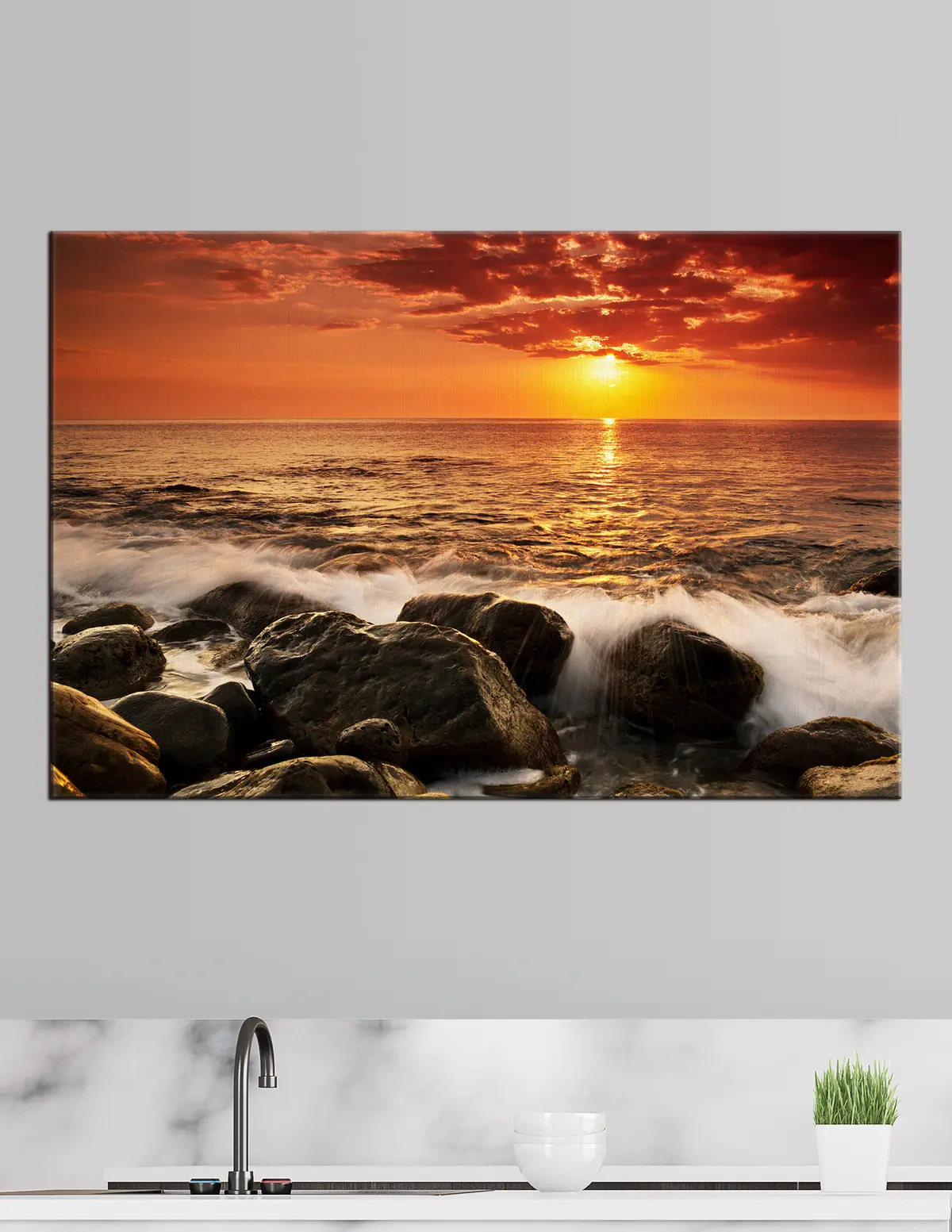 Wandbilder Wasser, Himmel und Wolken s19480