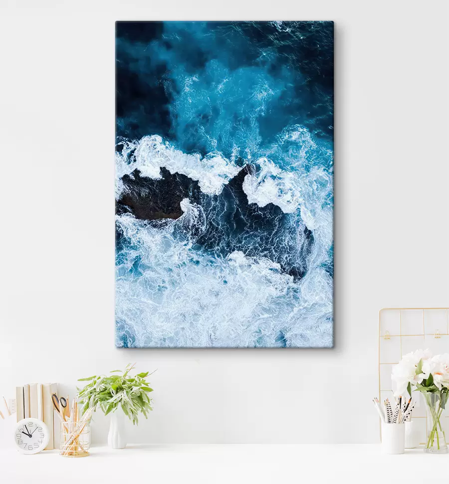 Wandbilder Wasser, Azur und Rechteck s21429