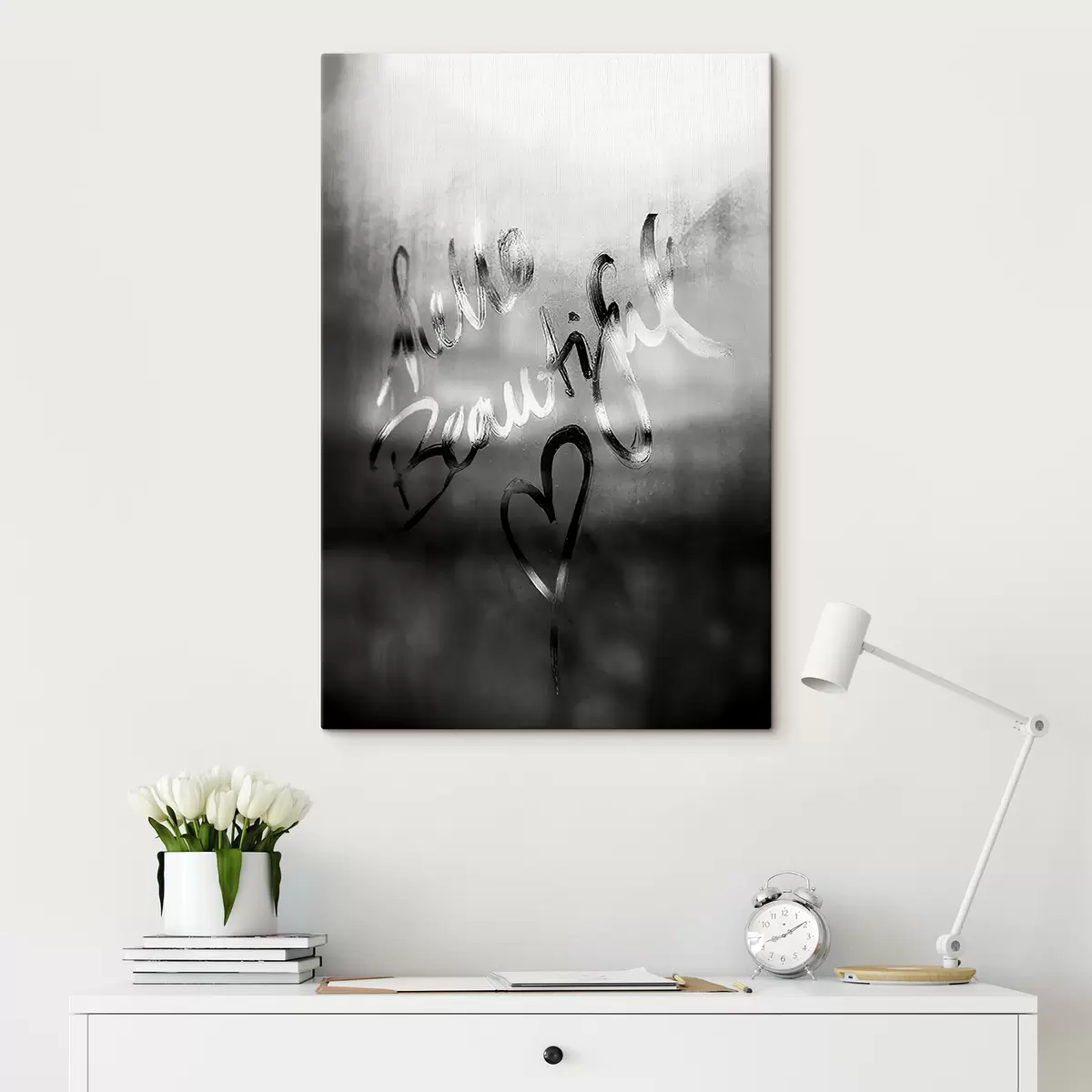 Wandbilder Zweig, Organismus und Schwarz-Weiß s21487