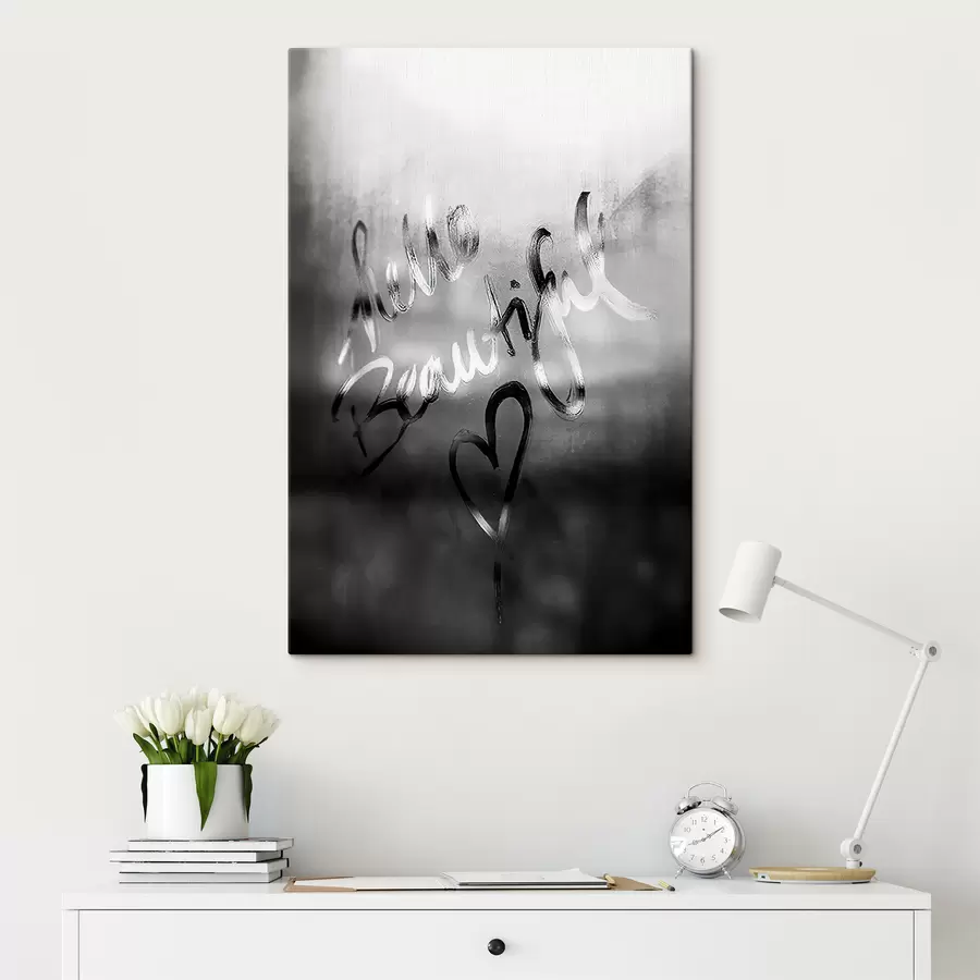 Wandbilder Zweig, Organismus und Schwarz-Weiß s21487