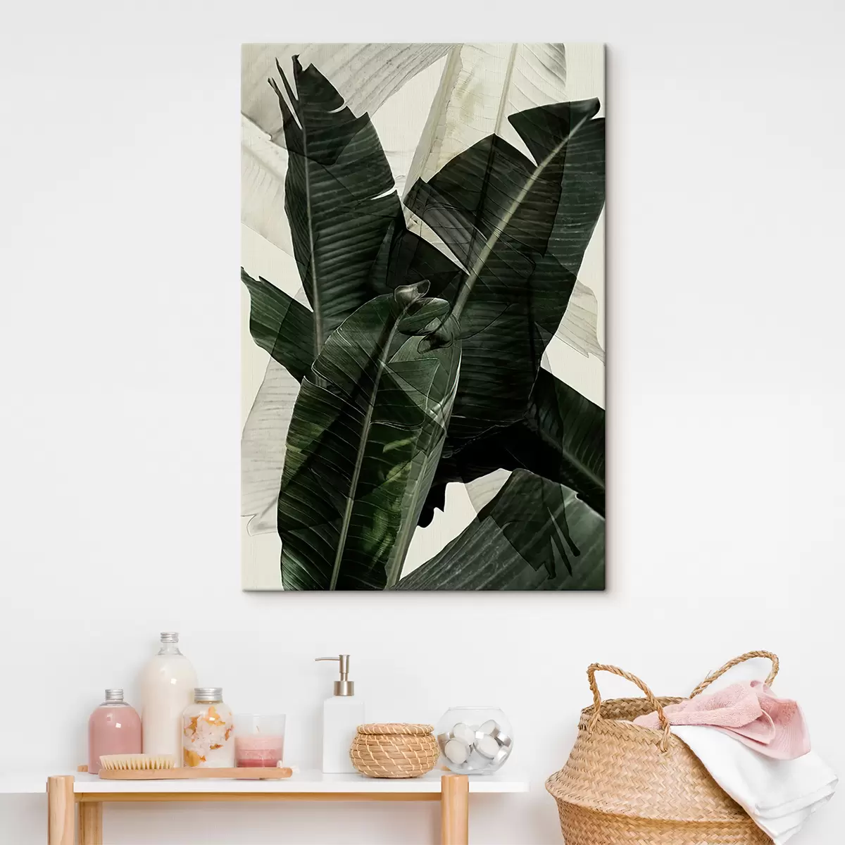 Wandbilder Pflanze, terrestrische Pflanze und Bananenblatt s21747