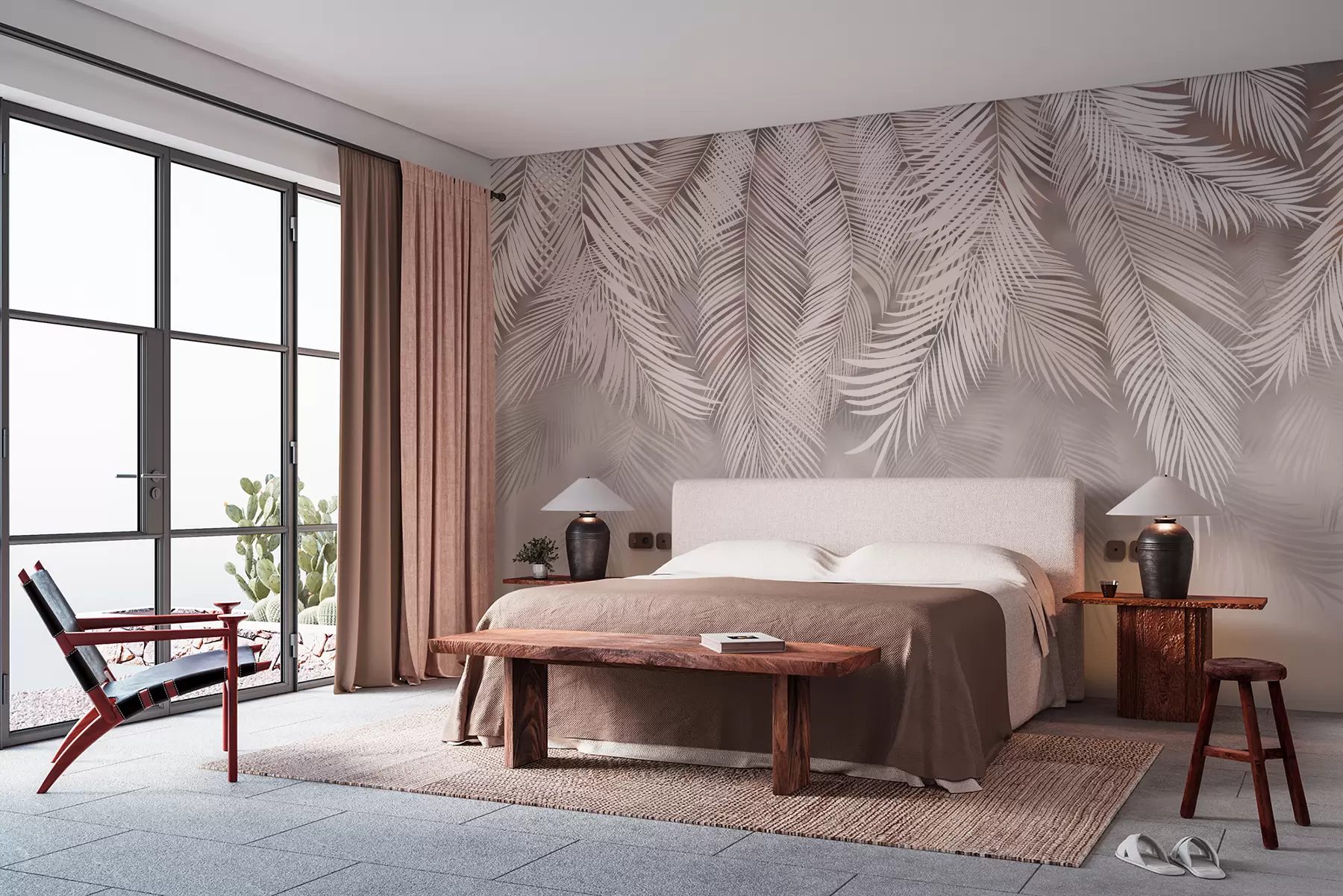 Fototapete Zarte hängende Blätter u48556v5