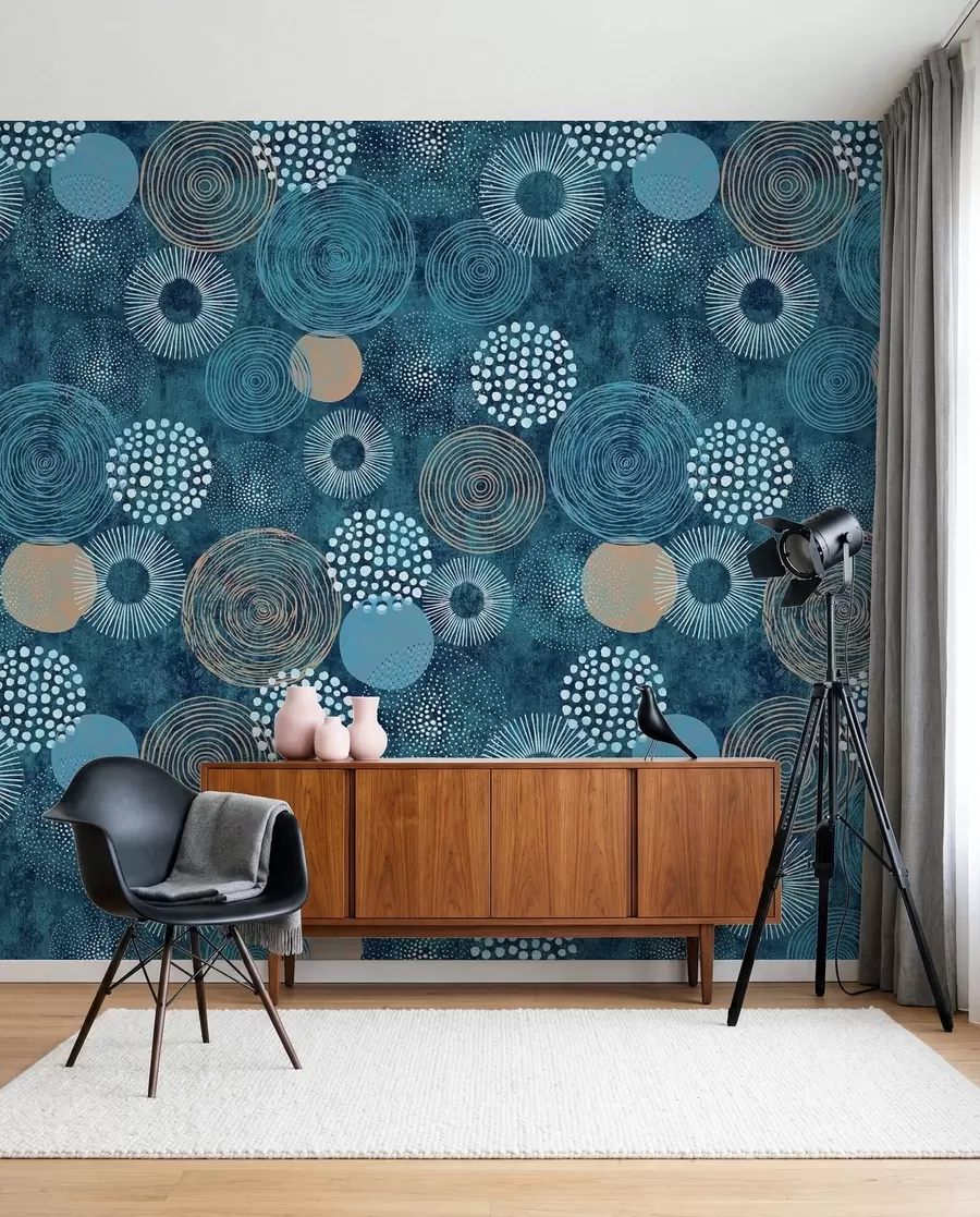 Fototapete Textil, Kunst und Schrift u59376