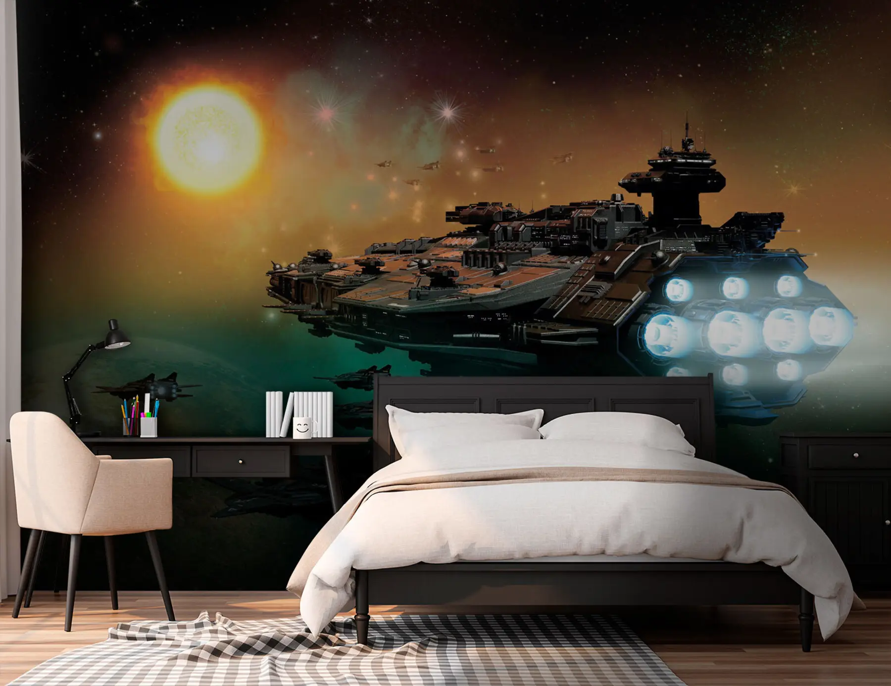 Fototapete 3D-Raumschiff u74372