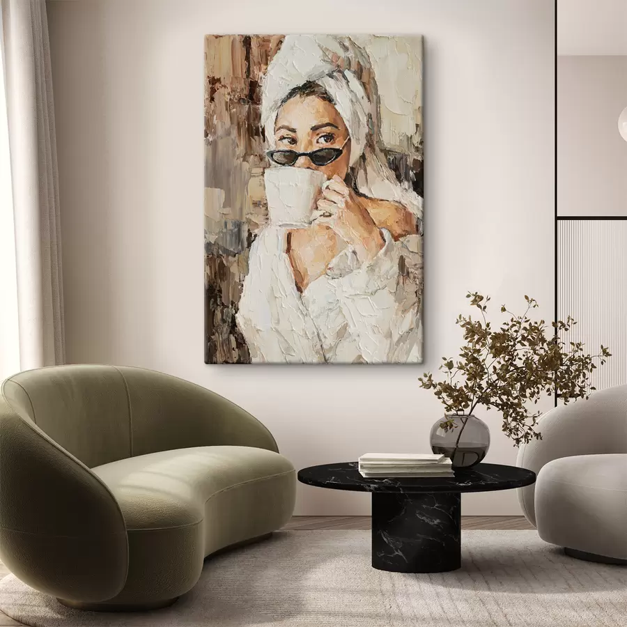 Wandbilder Wange, Farbe und Kunstfarbe s25964