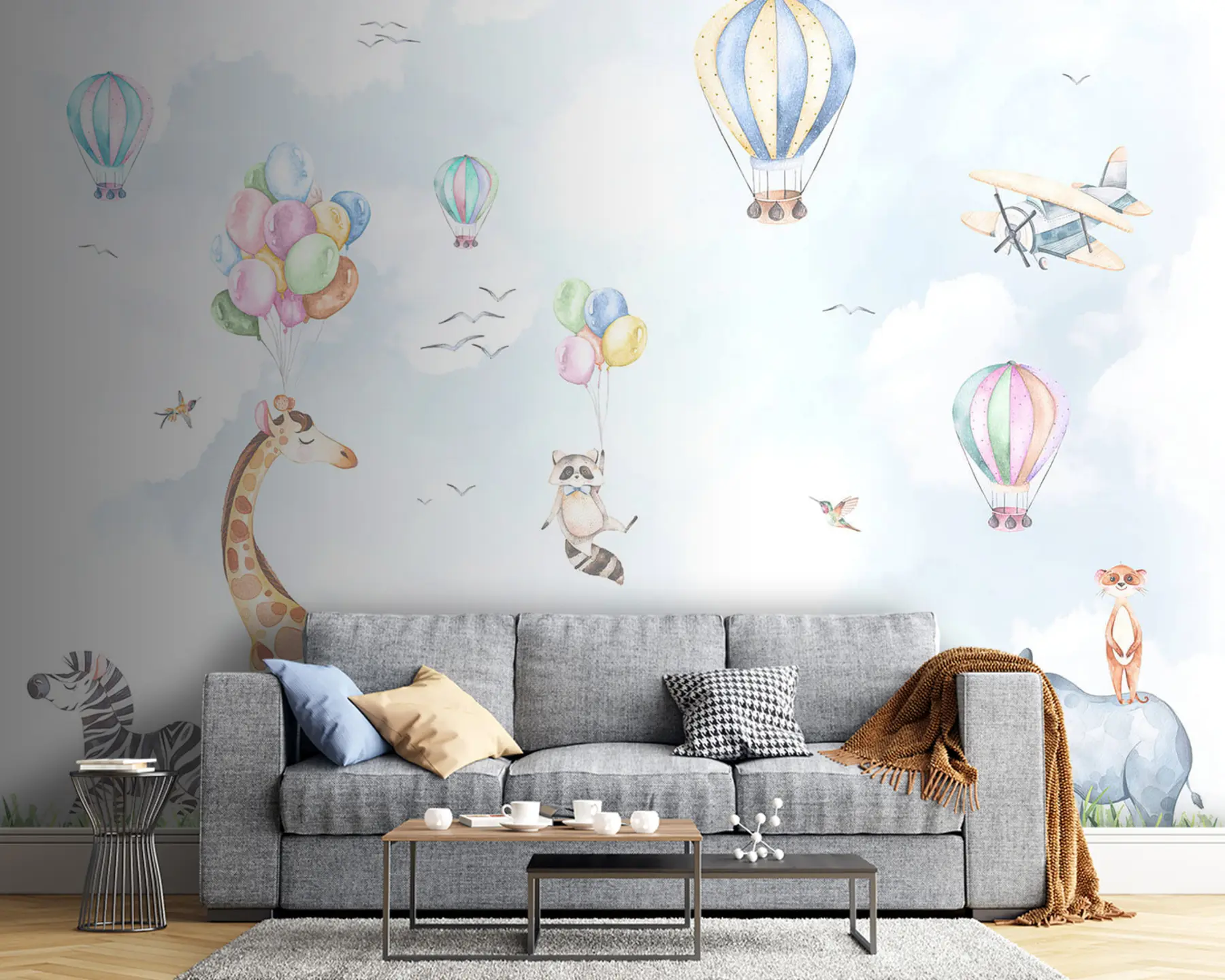 Fototapete Tiere in der Flugshow u59757v2