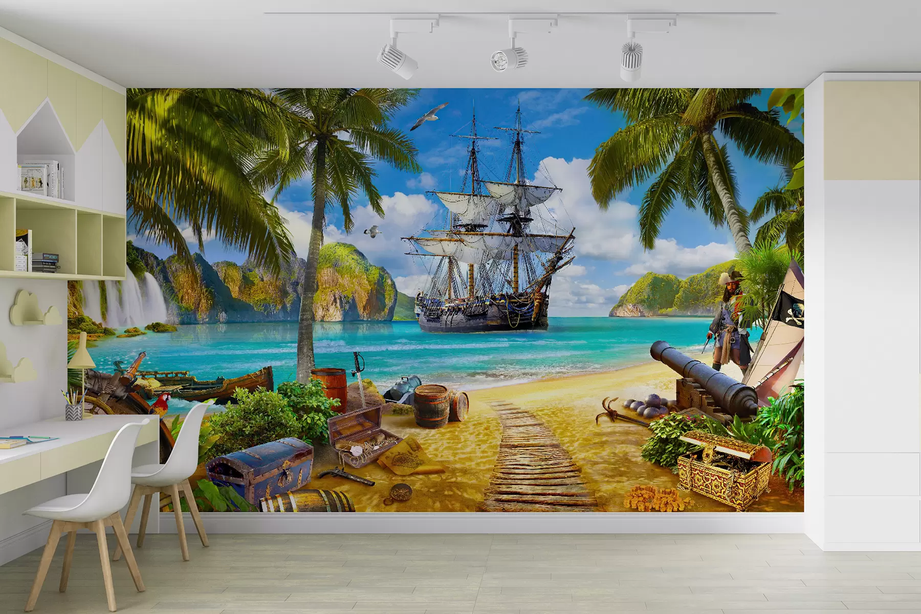 Fototapete Wasser, Wolken und Himmel u59784v3