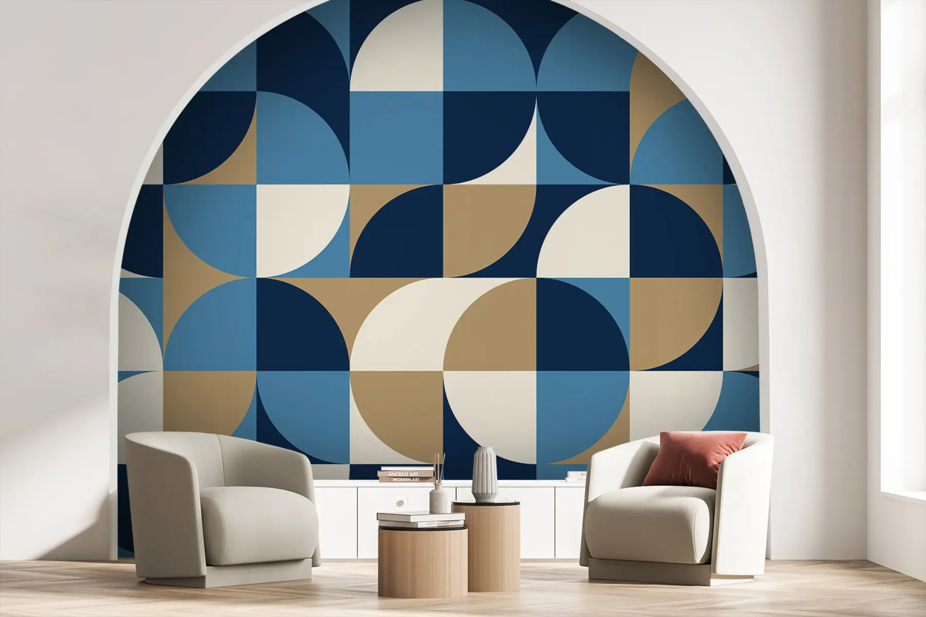 Fototapete Abstraktes Blau u78733