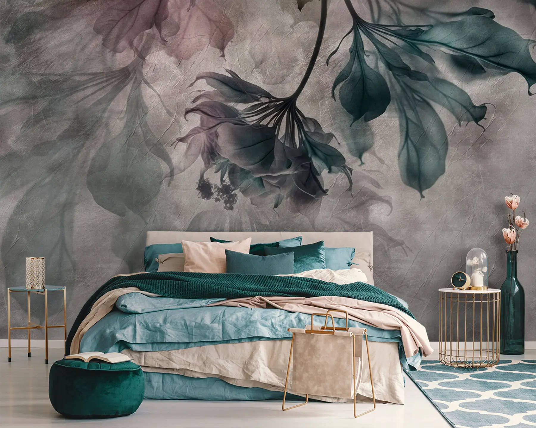 Fototapete Zarte durchscheinende Zweige u93927