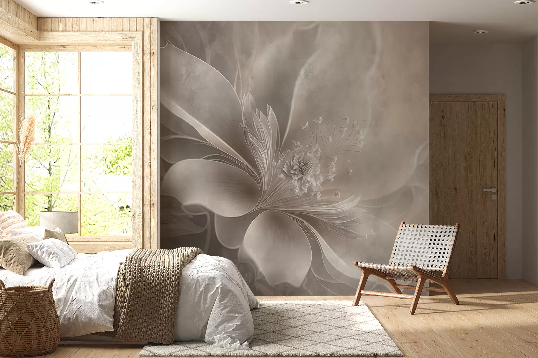 Fototapete Eine sehr zarte Blume u93944