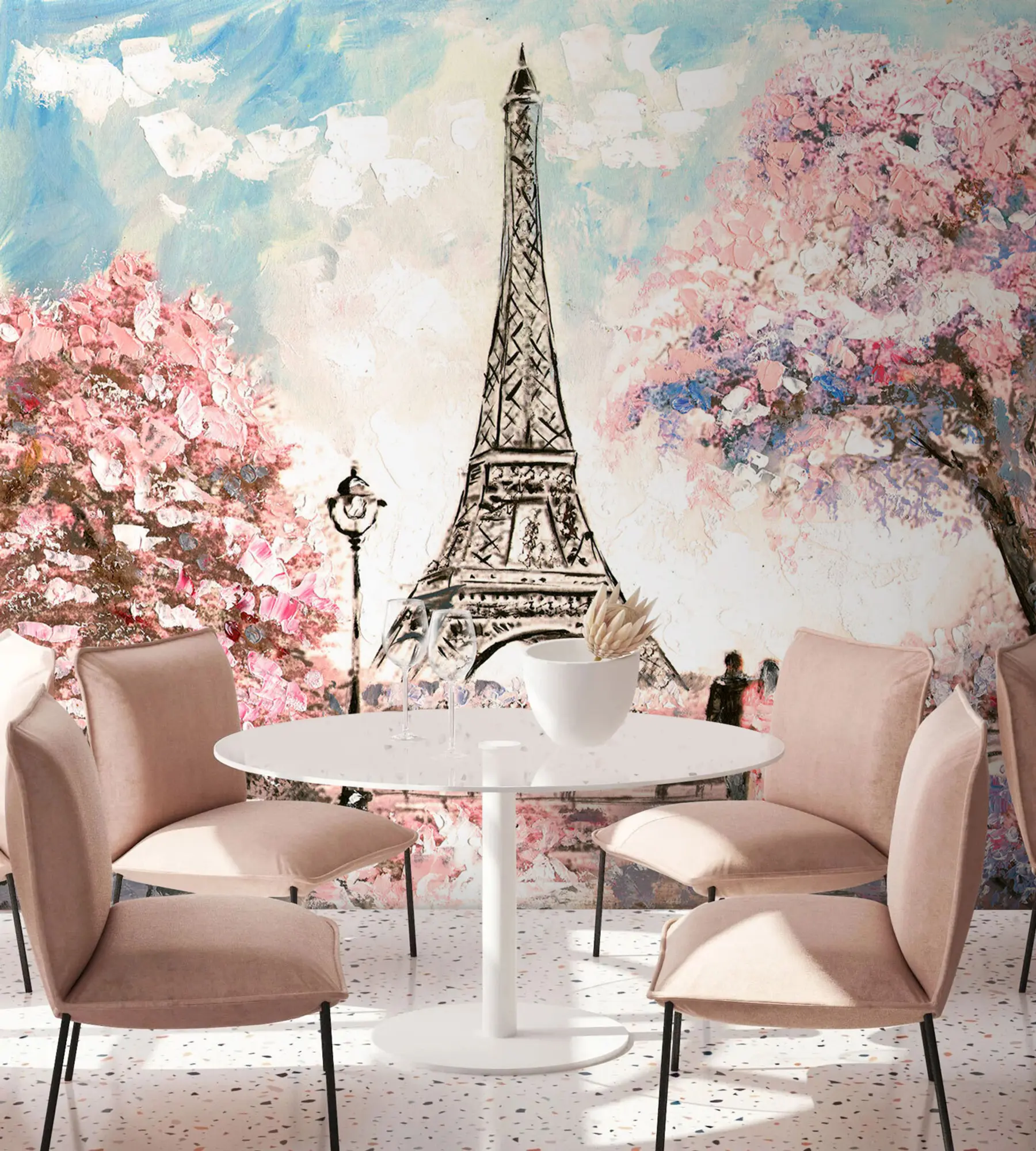 Fototapete Straßenansicht von Paris u74631