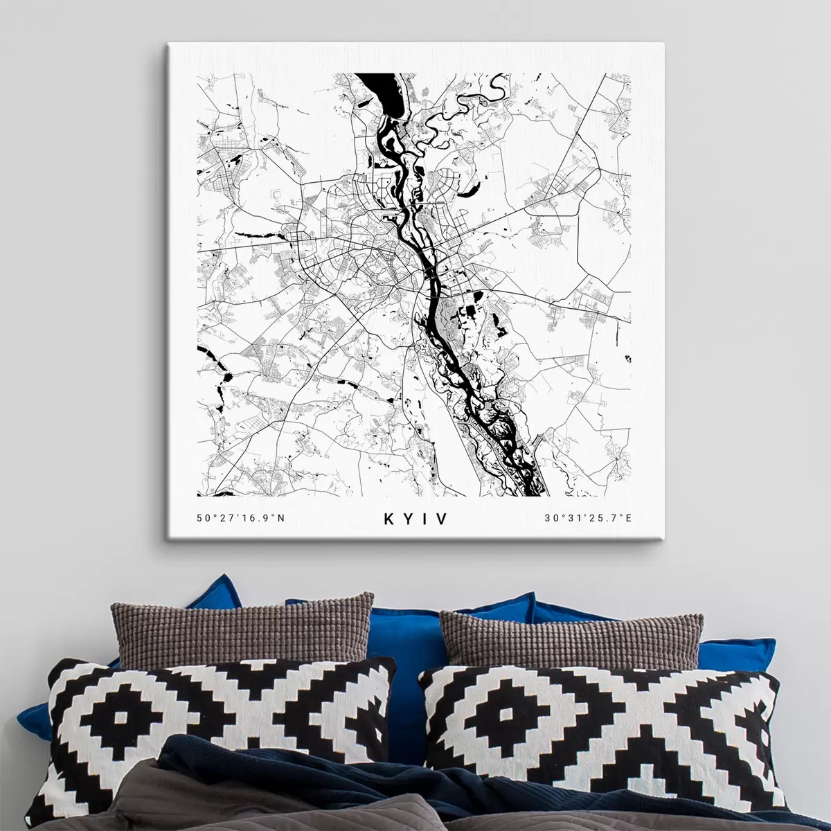 Wandbilder Karte, Rechteck und Neigung s31428v1