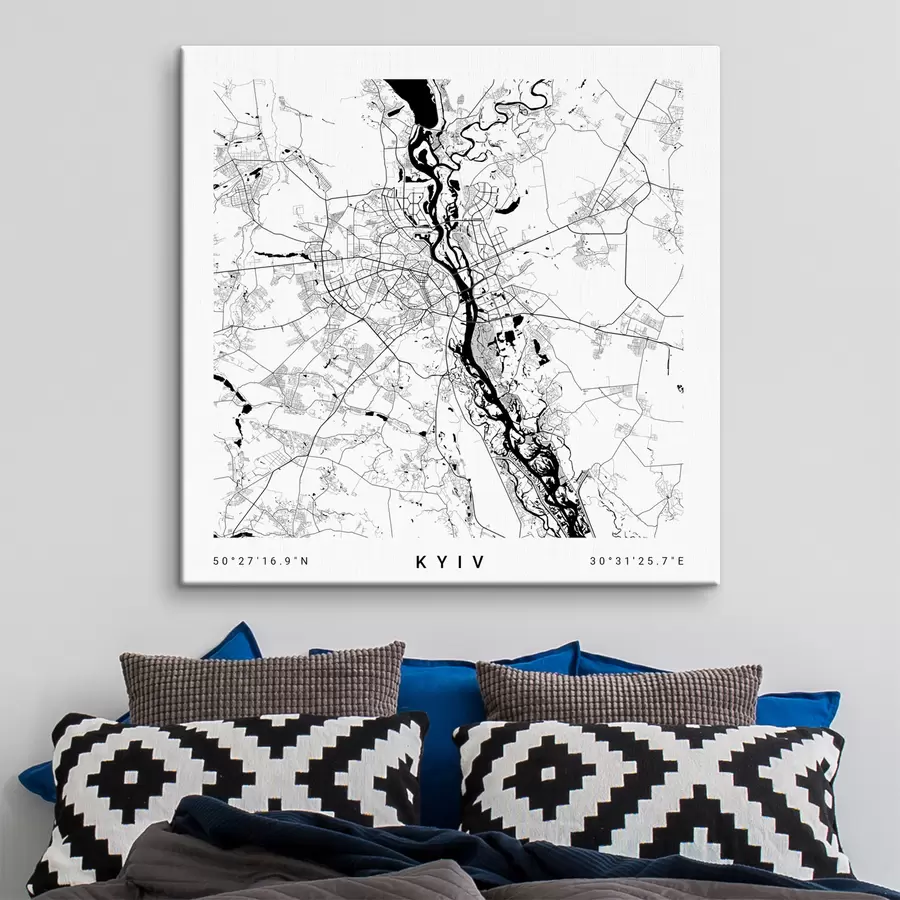 Wandbilder Karte, Rechteck und Neigung s31428v1