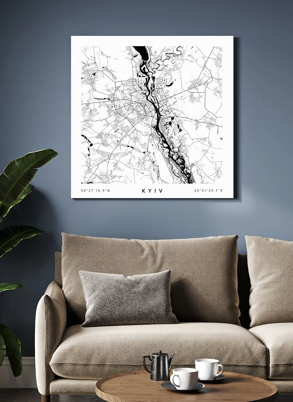 Wandbilder Karte, Rechteck und Neigung s31428v1