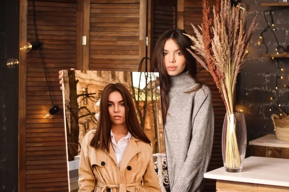 Wandbilder Mode, Blitzfotografie und Ärmel s31860