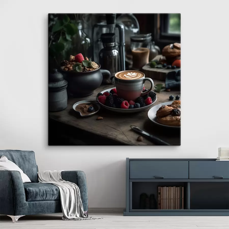 Wandbilder Lebensmittel, Tafelgeschirr und Geschirr s32154