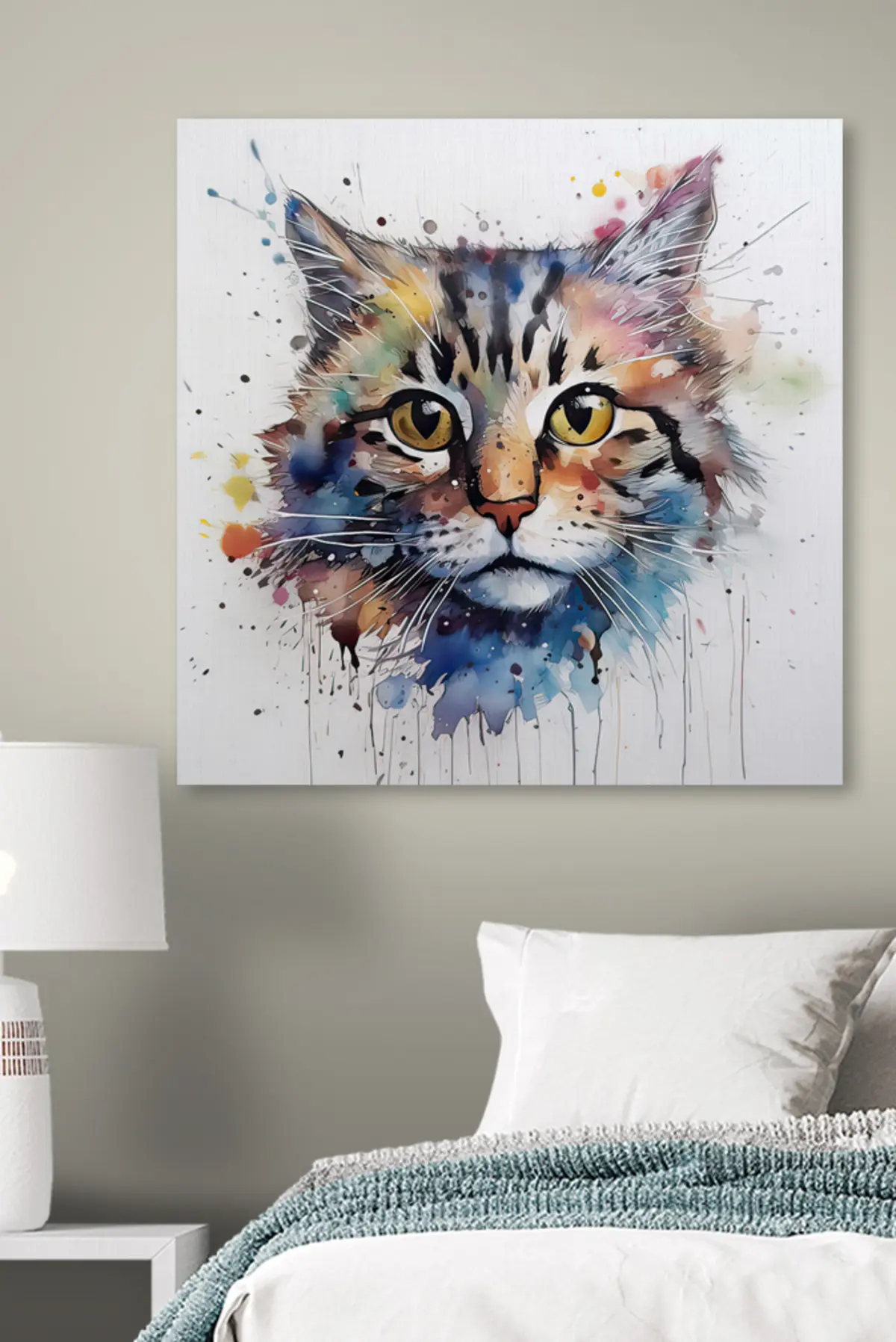 Wandbilder Katze, Felidae und Farbe s32314