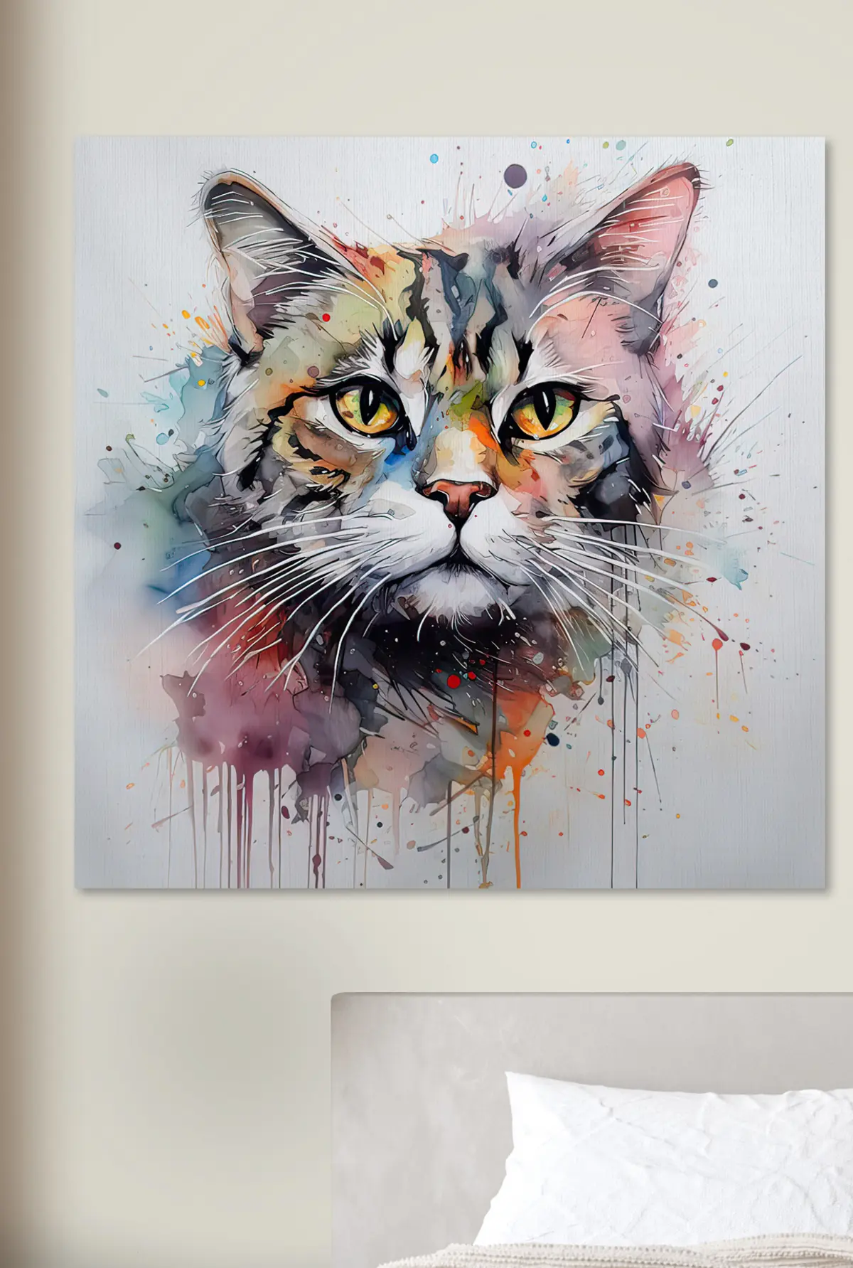 Wandbilder Katze, Farbe und Fleischfresser s32316