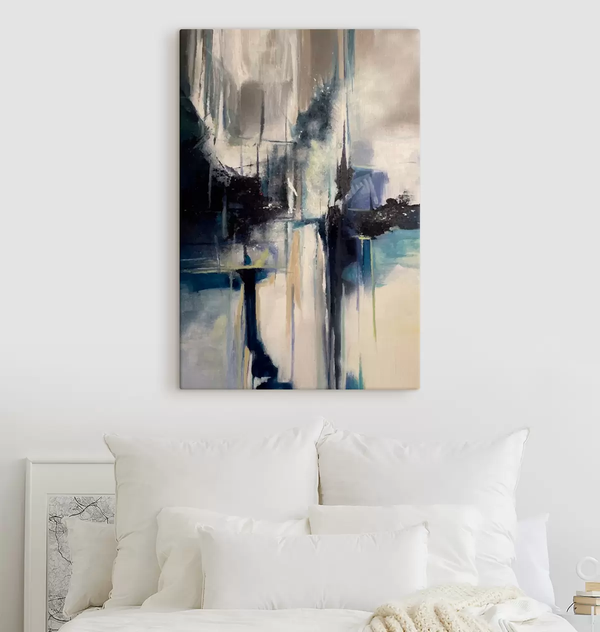 Wandbilder Kunstfarbe, Farbe und Wolke s32445