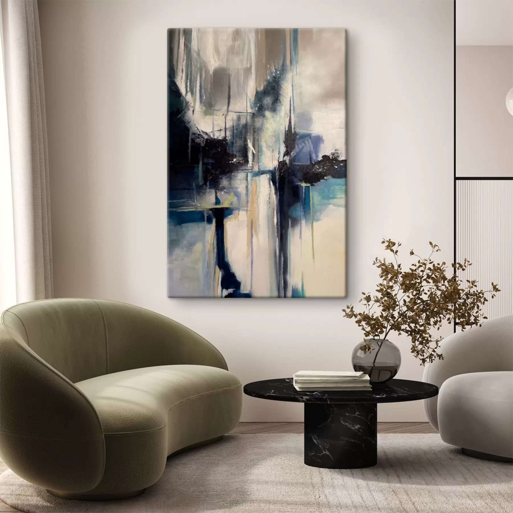 Fototapete Kunstfarbe, Farbe und Wolke s32445