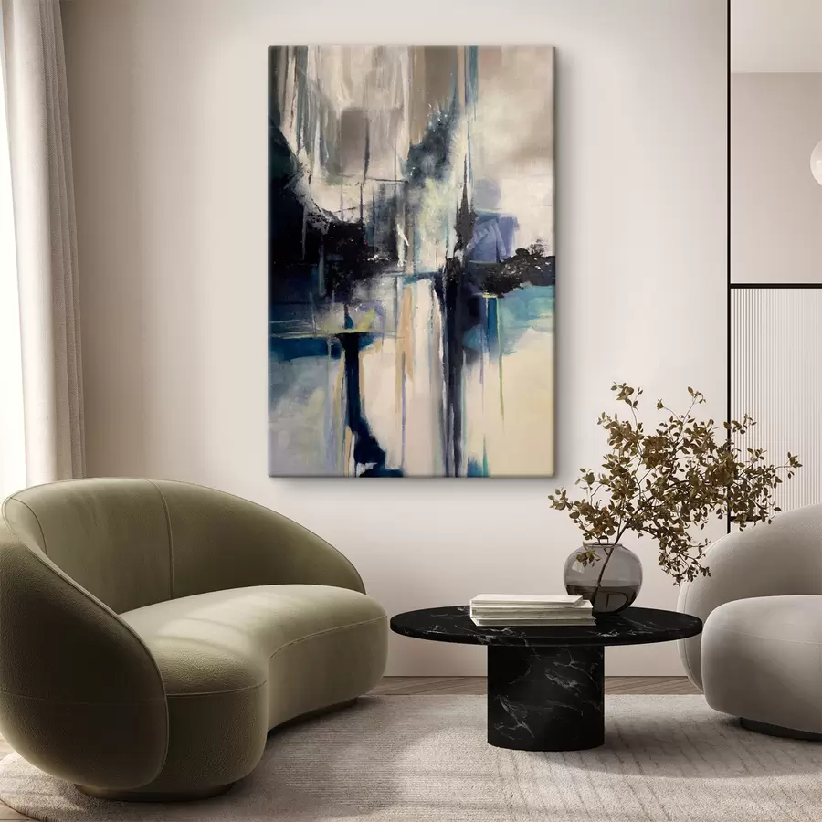 Wandbilder Kunstfarbe, Farbe und Wolke s32445