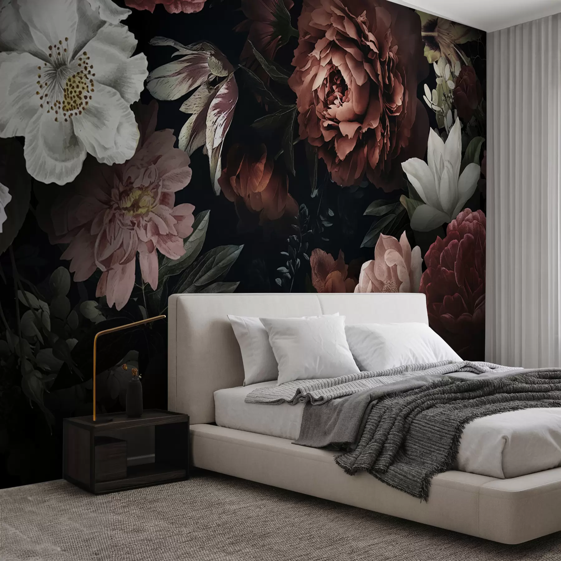 Fototapete Rosendesign mit Aquarelleffekt u94330