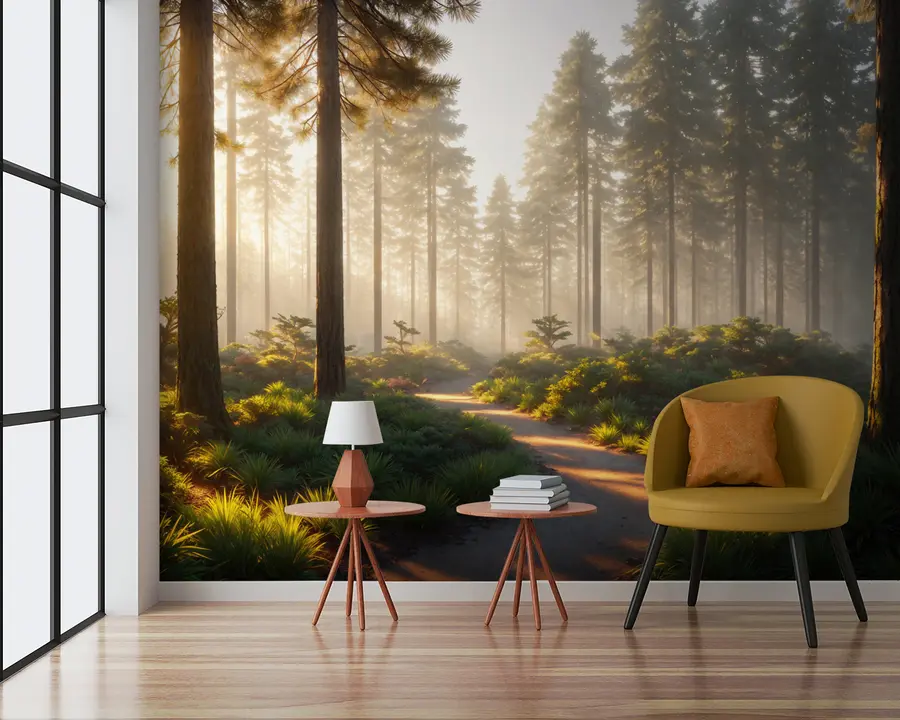 Fototapete Waldweg u94531