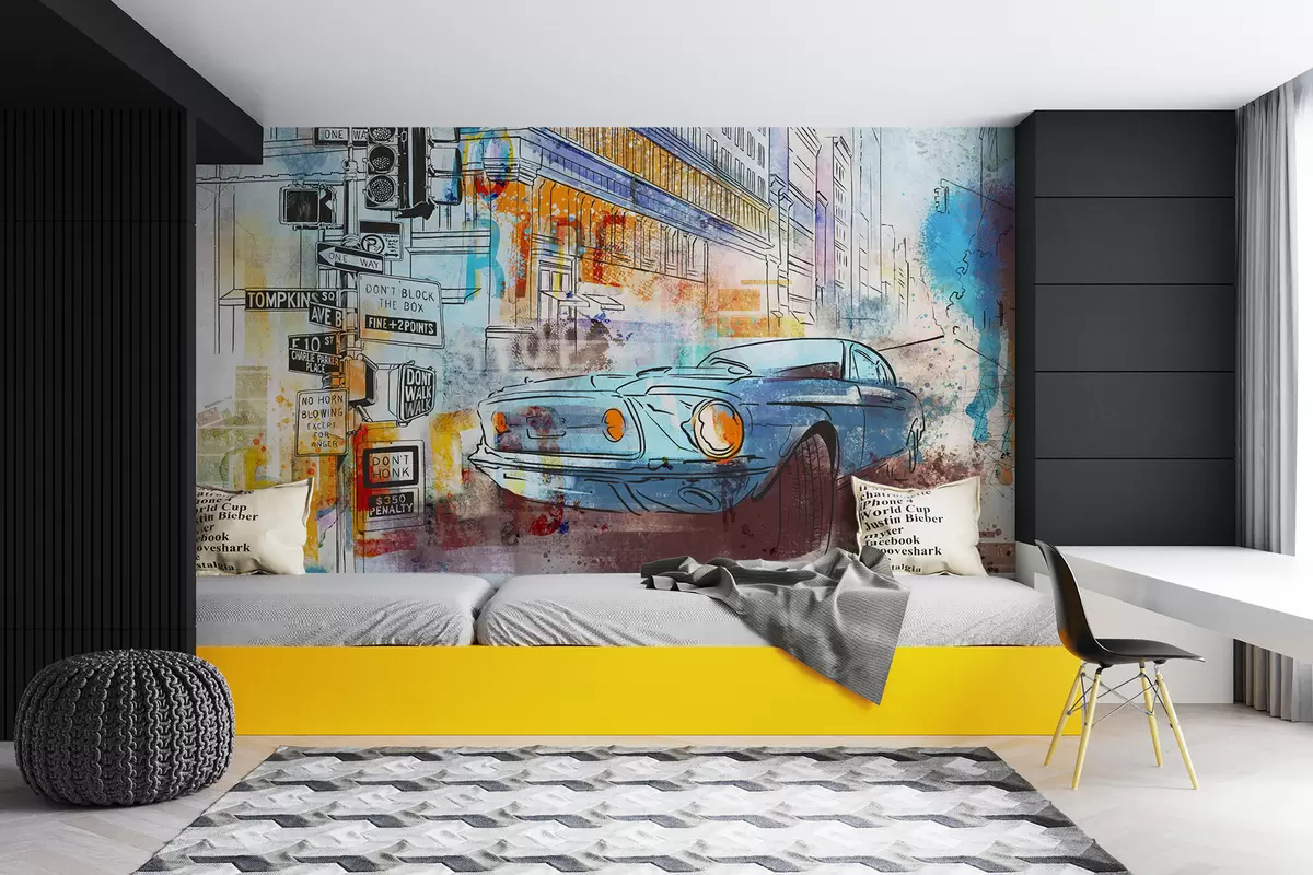 Fototapete Graffiti-Maschine u75814