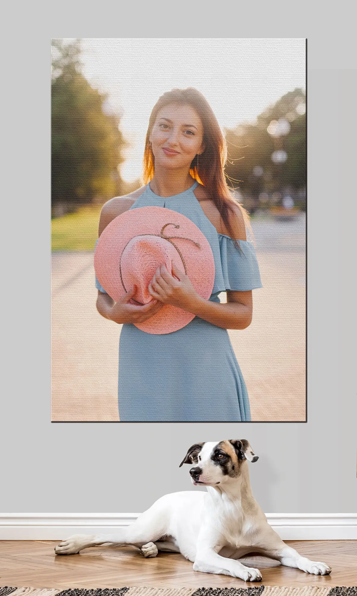 Wandbilder Lächeln, Ärmel und Gestik s33102