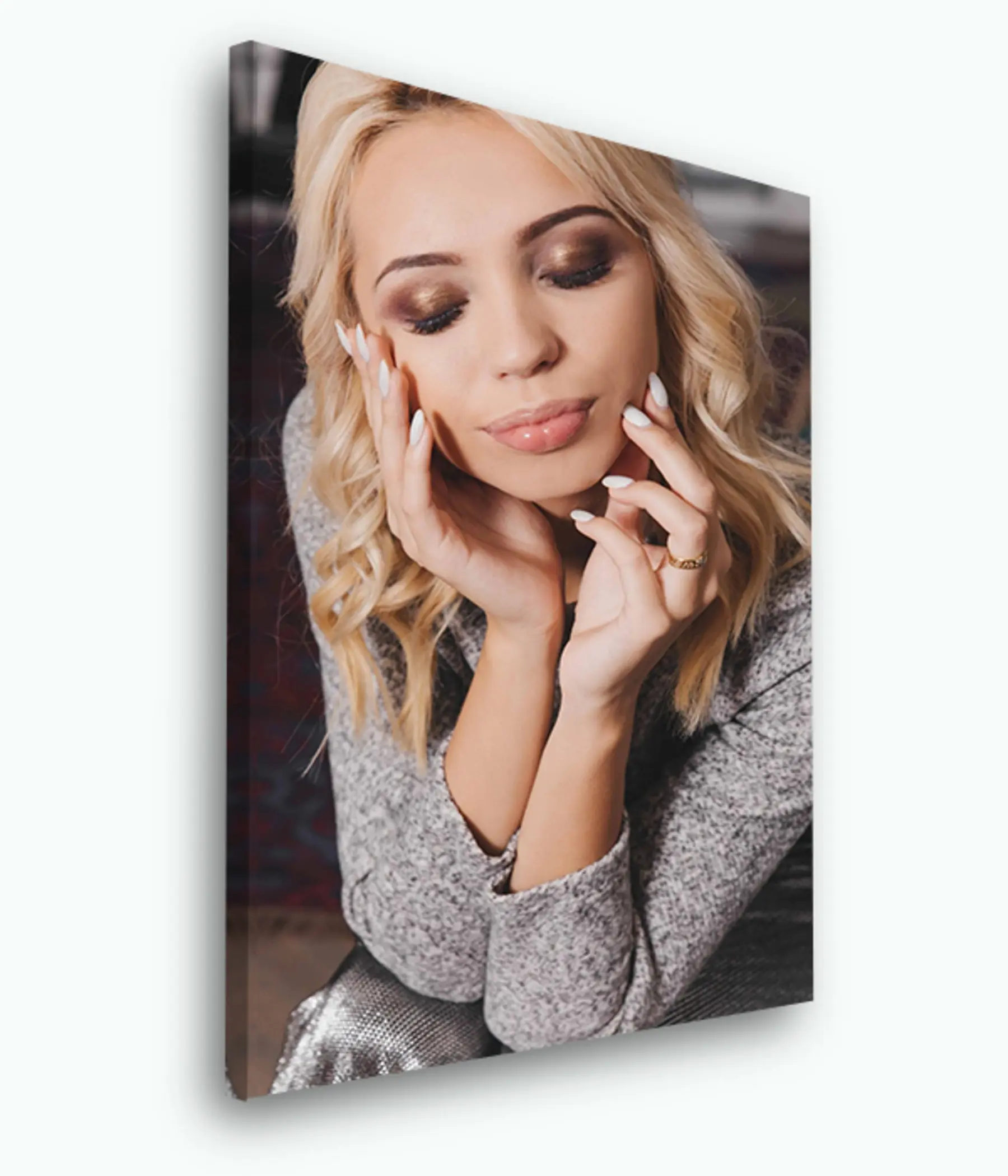 Wandbilder Lippe, Foto und Wimper s33103