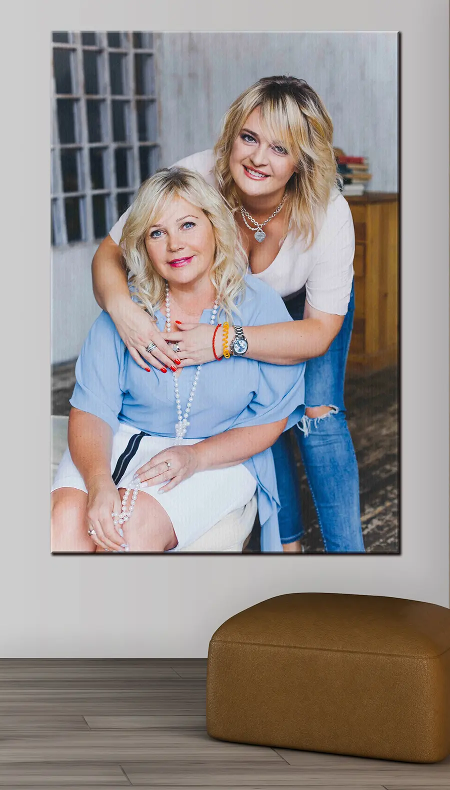 Wandbilder Haare, Lächeln und Ärmel s33113