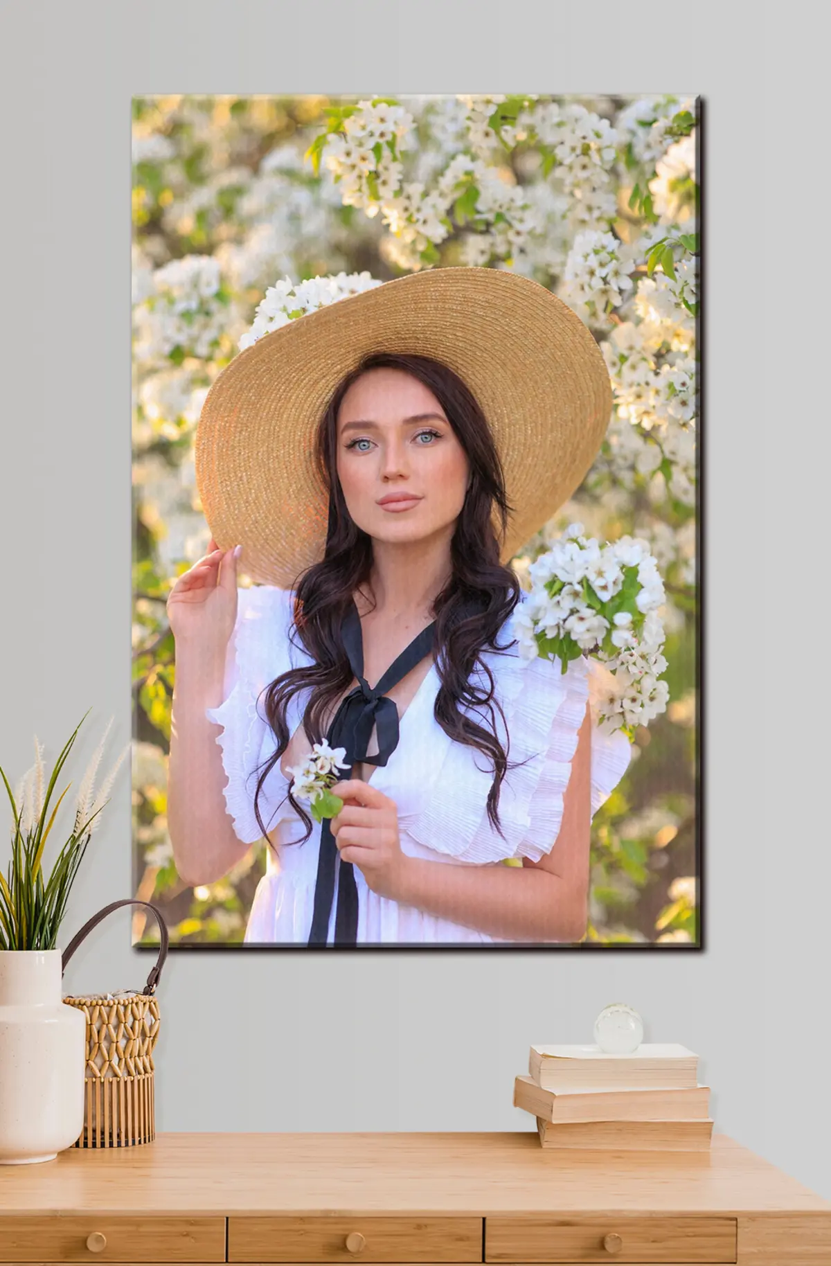 Wandbilder Gesichtsausdruck, Hut und Fedora s33115