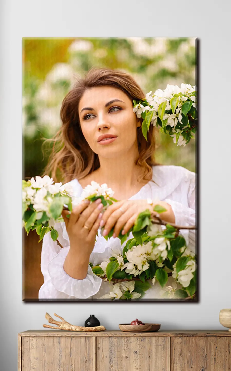 Wandbilder Blume, Pflanze und Wimper s33116