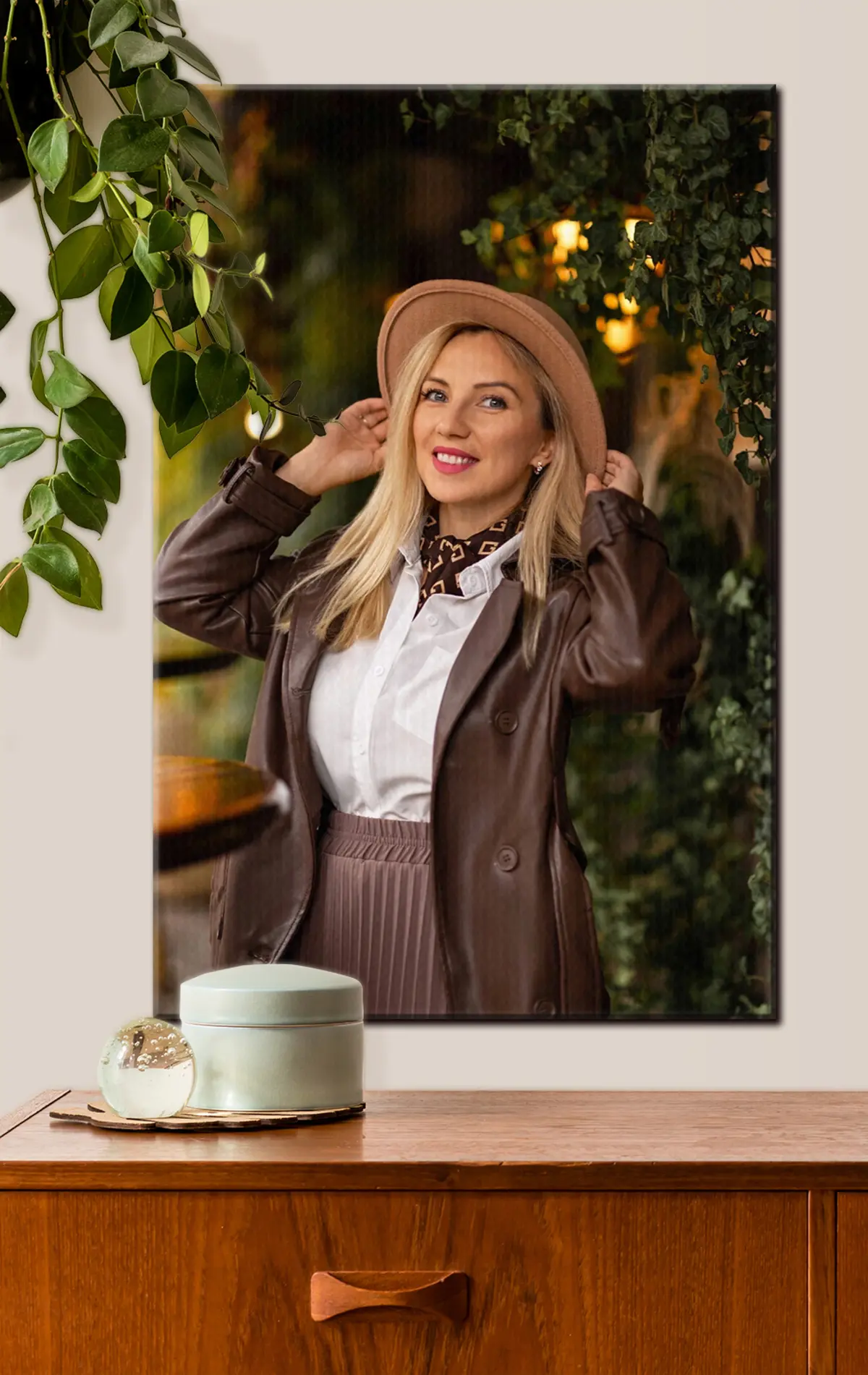 Wandbilder Lächeln, Ärmel und Gestik s33126