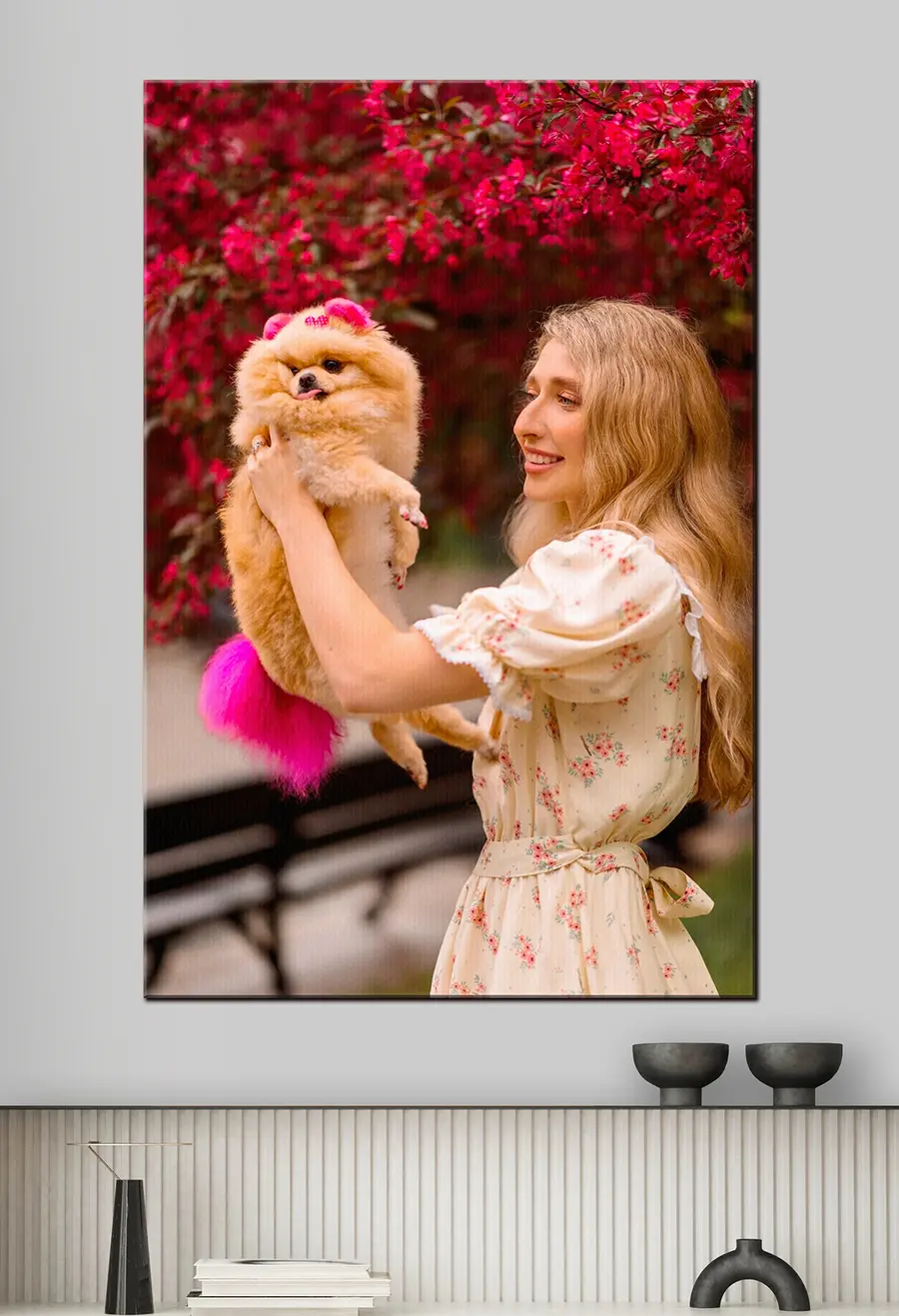 Wandbilder Lächeln, Ärmel und Gestik s33142