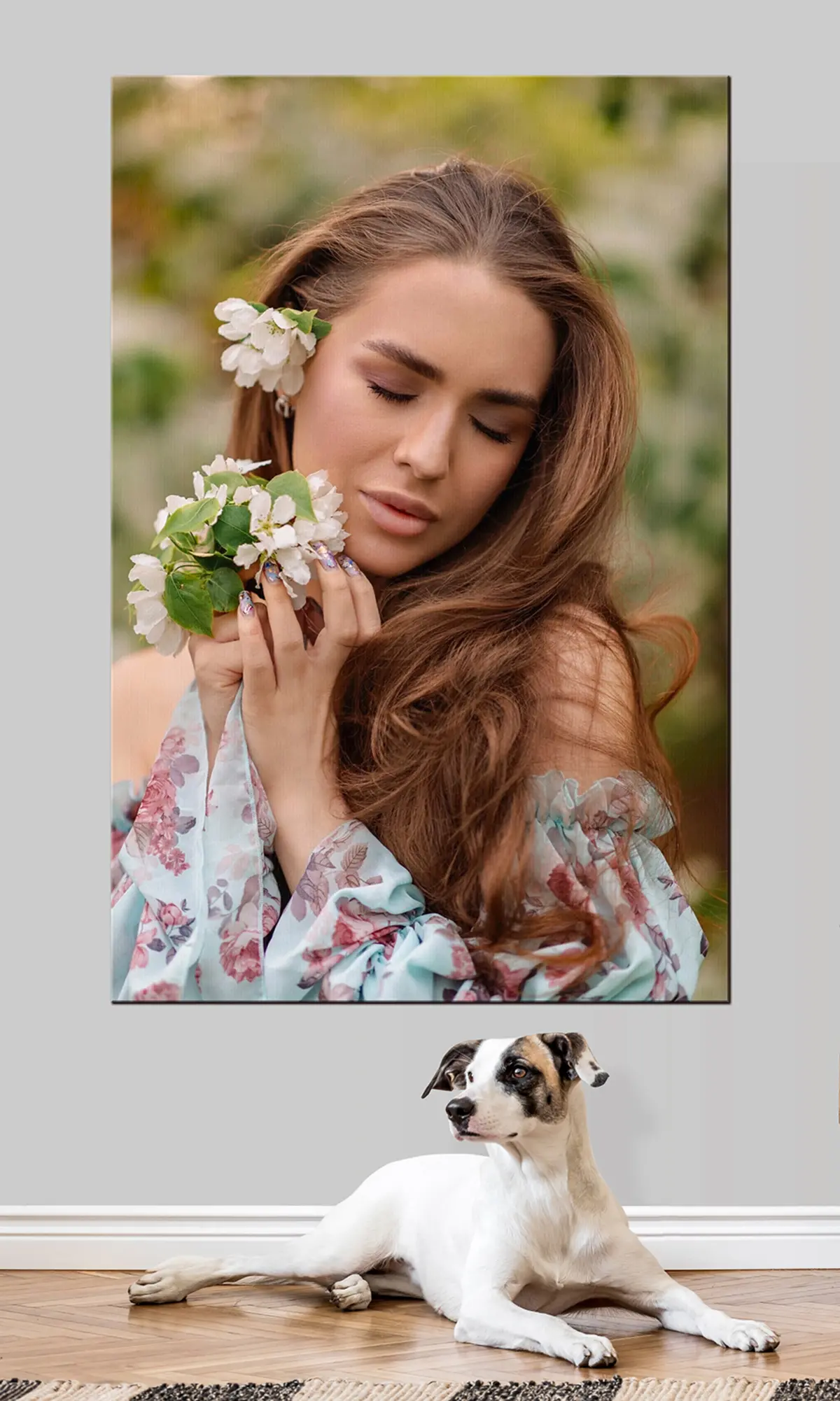 Wandbilder Blume, Pflanze und Wimper s33144