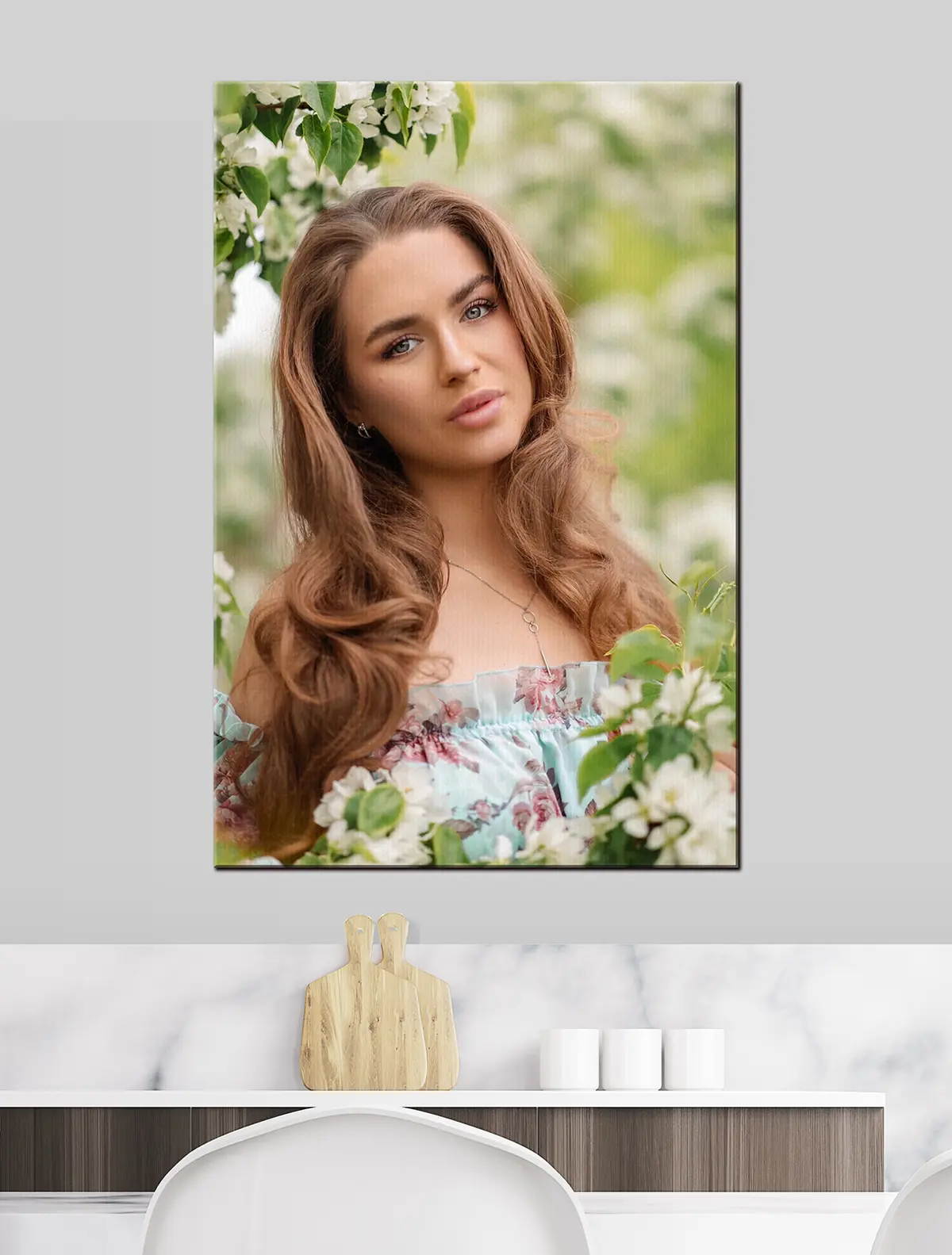 Wandbilder Gesicht, Haare und Wimpern s33145