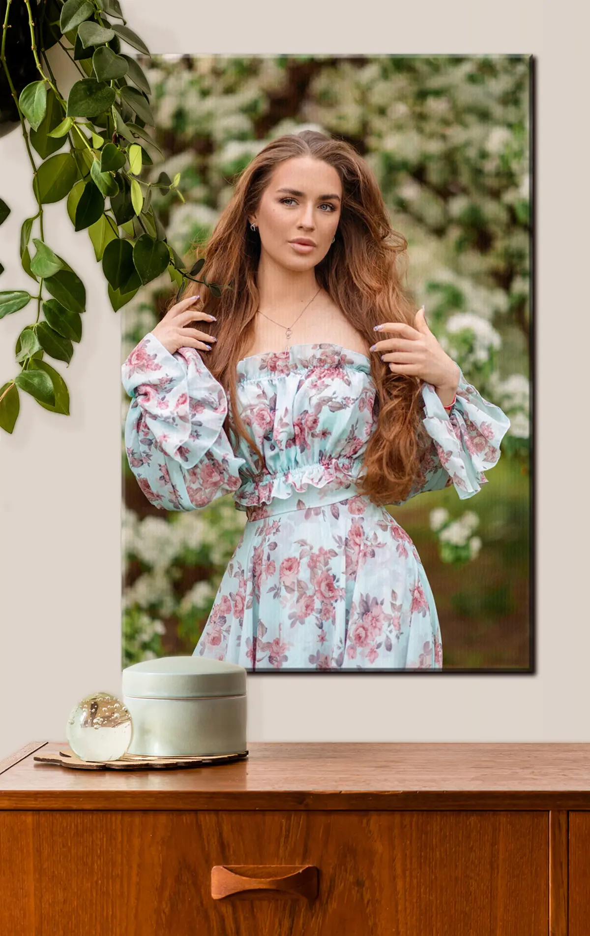 Wandbilder Pflanze, Kleid und Ärmel s33146
