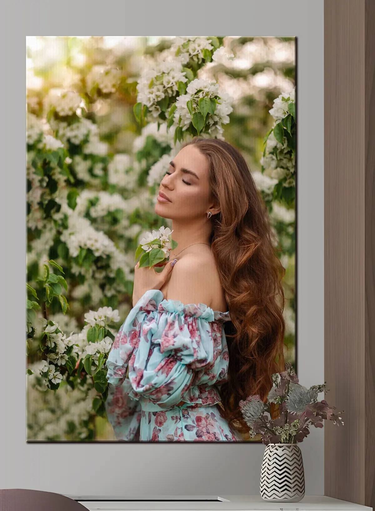 Wandbilder Pflanze, Hülse und Blume s33147