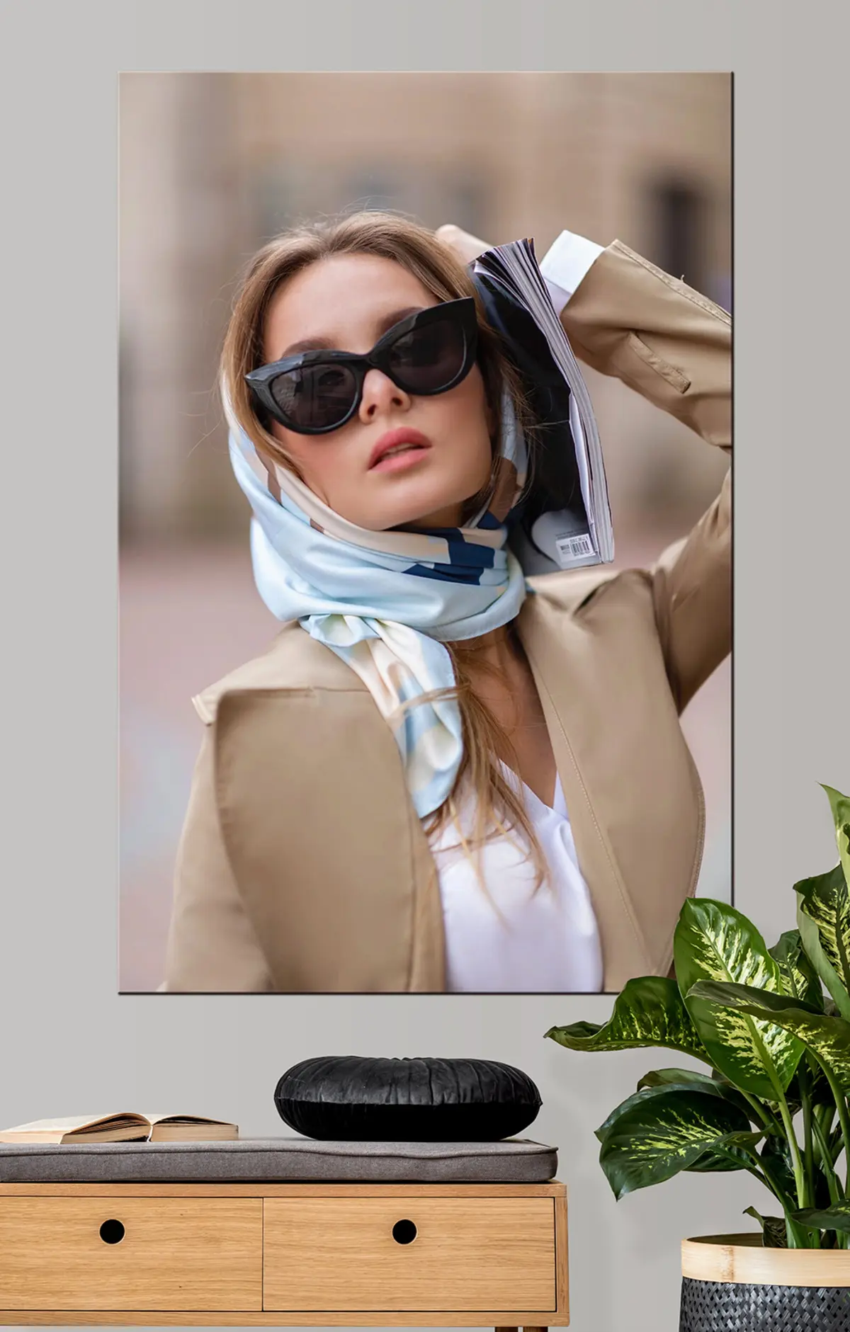 Wandbilder Gesicht, Brille und Augenbrauen s33149