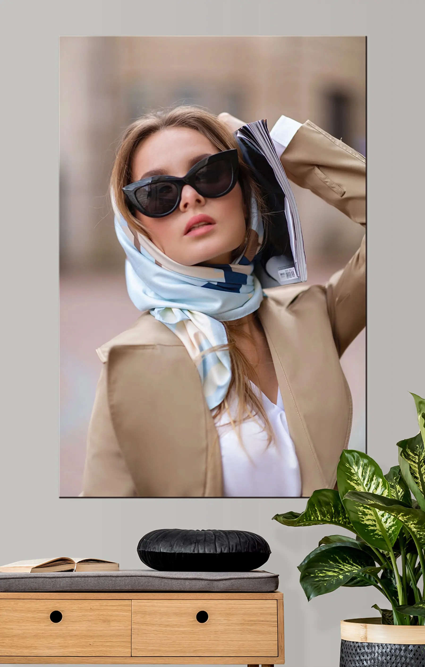Wandbilder Gesicht, Brille und Augenbrauen s33149